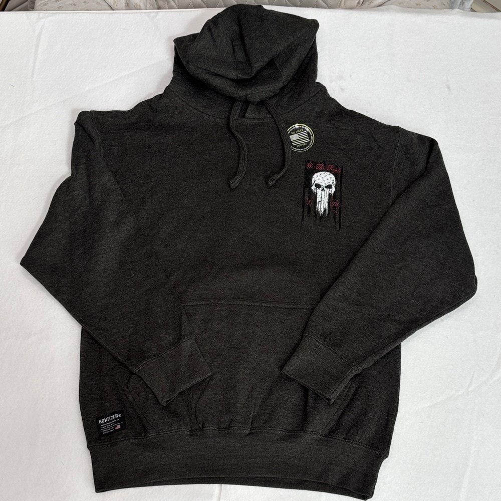 Howitzer Hoodie Men’s Hoodie We The People Will Not Be Infringed Skull Medium